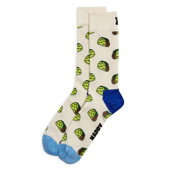 Happy Socks Men Taco Crew Socks Multi Fits Shoe Size 8-11 - Picture 1 of 3